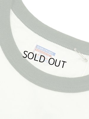 画像7: 【 DUBBLEWORKS（ダブルワークス） 】　リンガーTシャツ [ Ringer Tee ] [ BATTLING ] [ OFF WHITE x GREEN ] 【 メール便可 】