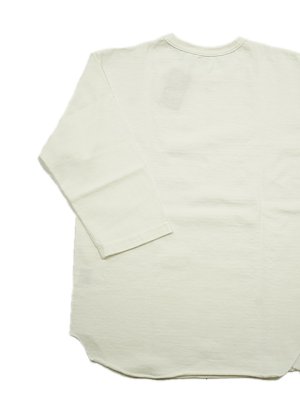 画像2: 【 DUBBLEWORKS（ダブルワークス） 】　ヘヴィウエイトベースボールTシャツ [ Heavy Weight Baseball Tee ] [ OFF WHITE ] 【 メール便可 】