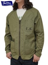 【 Pherrow's（フェローズ） 】 Military Enginner Jacket [ U.S. ] [ OLIVE ]