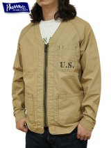 【 Pherrow's（フェローズ） 】 Military Enginner Jacket [ U.S. ] [ BEIGE ]