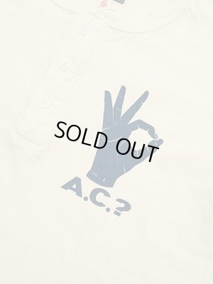 画像4: 【 Pherrow's（フェローズ） 】　プリントヘンリーネックT-シャツ [ A.C.? ] [ S.WHITE ] 【 メール便可 】