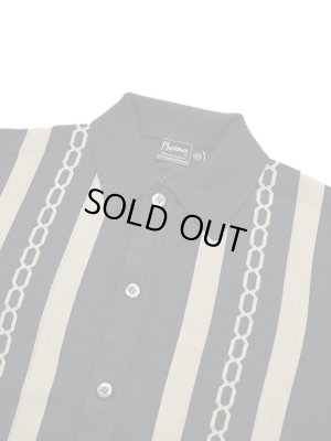 画像3: 【 Pherrow's（フェローズ） 】 サマーニットシャツ [ Summer Knit Shirts  ] [ BLACK ]
