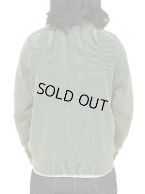 画像2: 【 Pherrow's（フェローズ） 】 サマーニットカーディガン [ Summer Knit Cardigan ] [ FADE GREEN ]