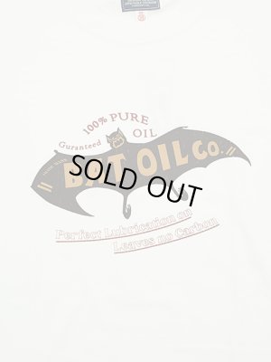 画像4: 【 Pherrow's（フェローズ） 】　プリントT-シャツ [ BAT OIL Co. ] [ WHITE ] [ カタログ未掲載 ] 【 メール便可 】