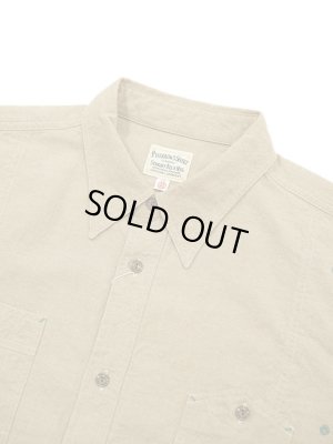 画像3: 【 Pherrow's（フェローズ） 】 コットンリネンワークシャツ [ Cotton Linen Work Shirts ] [ Beige ]