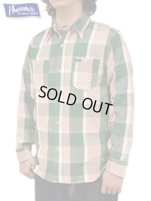 画像1: 【 Pherrow's（フェローズ） 】　ヘビーウェイトフランネルチェックシャツ [ Heavy Flannel Shirts ] [ PINK ]
