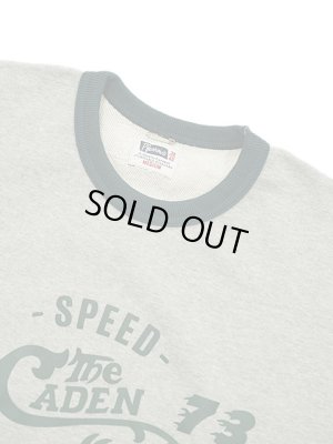 画像3: 【 Pherrow's（フェローズ） 】　プリントロンTスウェット [ The Caden M.C. ] [ H.GRAY × D.GREEN ]