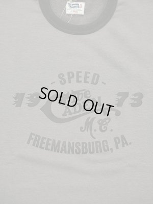 画像5: 【 Pherrow's（フェローズ） 】　プリントロンTスウェット [ The Caden M.C. ] [ GRAY × S.BLACK ]