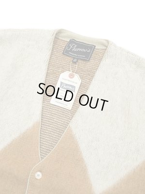 画像3: 【 Pherrow's（フェローズ） 】　モヘアニットカーディガン　[ MOHAIR KNIT CARDIGAN ] [ MUSTARD x BROWN ] 