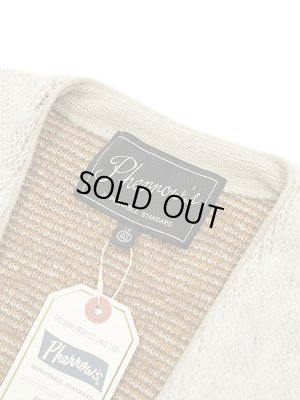 画像7: 【 Pherrow's（フェローズ） 】　モヘアニットカーディガン　[ MOHAIR KNIT CARDIGAN ] [ MUSTARD x BROWN ] 