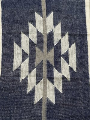 画像2: 【 Pherrow's（フェローズ） 】 ブランケットマフラー [ Native Blanket Scarf ] [ NAVY ]