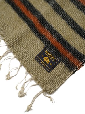 画像3: 【 Pherrow's（フェローズ） 】 ブランケットマフラー [ Native Blanket Scarf ] [ BEIGE ]