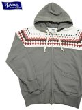 【 Pherrow's（フェローズ） 】　雪柄スウェットパーカー [ Snow Pattern Sweat Parka ] [ GRAY ]