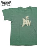 【 DUBBLEWORKS（ダブルワークス） 】　プリントTシャツ [ Printed Tee ] [ W ] [ EMERALD ] 【 メール便可 】