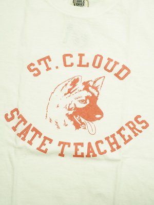 画像4: 【 DUBBLEWORKS（ダブルワークス） 】　プリントTシャツ [ Printed Tee ] [ STATE TEACHERS ] [ OFF WHITE ] 【 メール便可 】