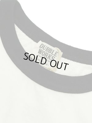 画像3: 【 DUBBLEWORKS（ダブルワークス） 】　リンガーTシャツ [ Ringer Tee ] [ BULLDOG ] [ OFF WHITE x BLACK ] 【 メール便可 】
