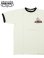 画像1: 【 DUBBLEWORKS（ダブルワークス） 】　リンガーTシャツ [ Ringer Tee ] [ BULLDOG ] [ OFF WHITE x BLACK ] 【 メール便可 】 (1)