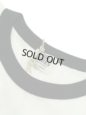 画像6: 【 DUBBLEWORKS（ダブルワークス） 】　リンガーTシャツ [ Ringer Tee ] [ BROADMOOR ] [ OFF WHITE x BLACK ] 【 メール便可 】