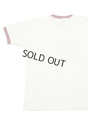 画像2: 【 DUBBLEWORKS（ダブルワークス） 】　リンガーTシャツ [ Ringer Tee ] [ BROADMOOR ] [ OFF WHITE x RED ] 【 メール便可 】