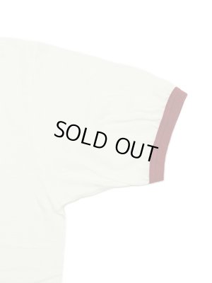 画像5: 【 DUBBLEWORKS（ダブルワークス） 】　リンガーTシャツ [ Ringer Tee ] [ BROADMOOR ] [ OFF WHITE x RED ] 【 メール便可 】