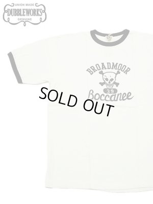 画像1: 【 DUBBLEWORKS（ダブルワークス） 】　リンガーTシャツ [ Ringer Tee ] [ BROADMOOR ] [ OFF WHITE x BLACK ] 【 メール便可 】