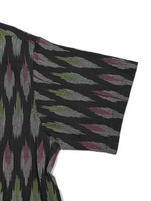画像4: 【 Pherrow's（フェローズ） 】 COTTON OPEN SHIRT [ IKAT DESIGN ] [ BLACK ] 【 メール便可 】