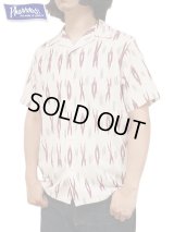 【 Pherrow's（フェローズ） 】 COTTON OPEN SHIRT [ IKAT DESIGN ] [ NATURAL ] 【 メール便可 】