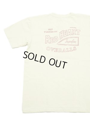 画像2: 【 Pherrow's（フェローズ） 】　プリントヘンリーネックT-シャツ [ RED HEART ] [ S.WHITE ] 【 メール便可 】