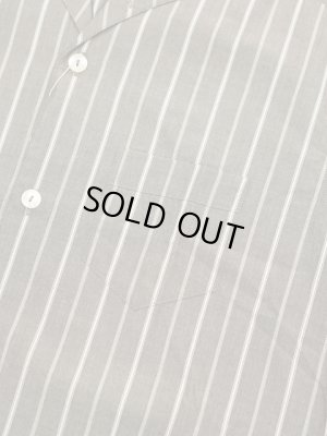 画像4: 【 Pherrow's（フェローズ） 】 半袖ストライプイタリアンカラーシャツ [  ITALIAN COLLAR SHIRTS ] [ CHARCOAL STRIPE ] 【 メール便可 】