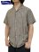 画像1: 【 Pherrow's（フェローズ） 】 半袖ストライプイタリアンカラーシャツ [  ITALIAN COLLAR SHIRTS ] [ CHARCOAL STRIPE ] 【 メール便可 】 (1)