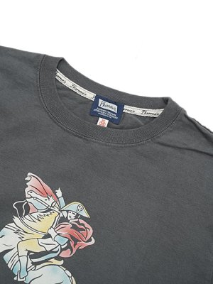 画像3: 【 Pherrow's（フェローズ） 】　プリントT-シャツ [ TAITANS ] [ CHARCOAL ] [ カタログ未掲載 ] 【 メール便可 】