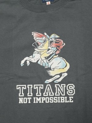 画像4: 【 Pherrow's（フェローズ） 】　プリントT-シャツ [ TAITANS ] [ CHARCOAL ] [ カタログ未掲載 ] 【 メール便可 】