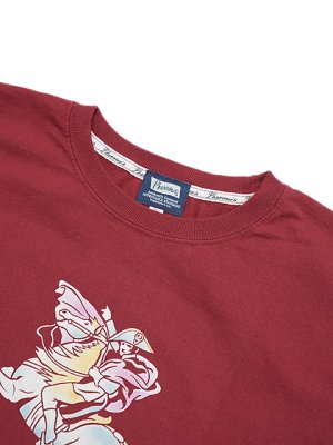 画像3: 【 Pherrow's（フェローズ） 】　プリントT-シャツ [ TAITANS ] [ BURGUNDY ] [ カタログ未掲載 ] 【 メール便可 】