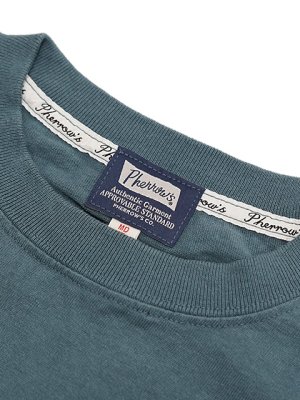 画像8: 【 Pherrow's（フェローズ） 】　プリントT-シャツ [ Clauss ] [ BLUE GRAY ] [ カタログ未掲載 ] 【 メール便可 】