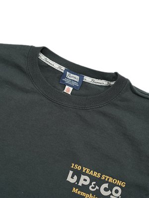 画像3: 【 Pherrow's（フェローズ） 】　プリントT-シャツ ワッペンカスタム [ L.P & CO. ] [ S.BLACK ] 【 メール便可 】