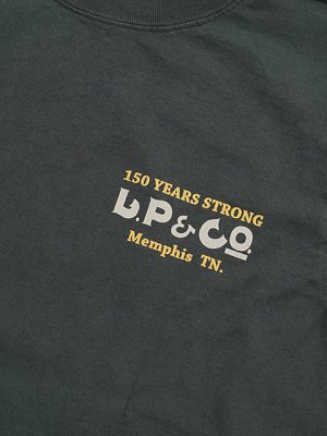 画像4: 【 Pherrow's（フェローズ） 】　プリントT-シャツ ワッペンカスタム [ L.P & CO. ] [ S.BLACK ] 【 メール便可 】