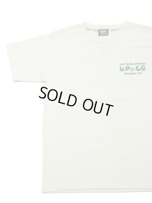 画像2: 【 Pherrow's（フェローズ） 】　プリントT-シャツ ワッペンカスタム [ L.P & CO. ] [ WHITE ] 【 メール便可 】