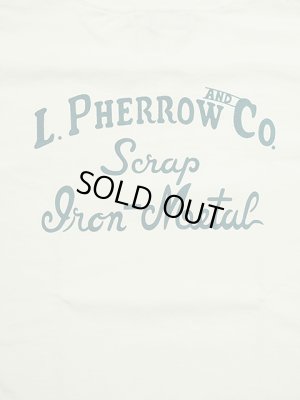 画像8: 【 Pherrow's（フェローズ） 】　プリントT-シャツ ワッペンカスタム [ L.P & CO. ] [ WHITE ] 【 メール便可 】