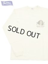 【 Pherrow's（フェローズ） 】　プリント L/S T-Shirts　[ ARMY & NAVY SHOP ] [ S.WHITE ]【 メール便可 】