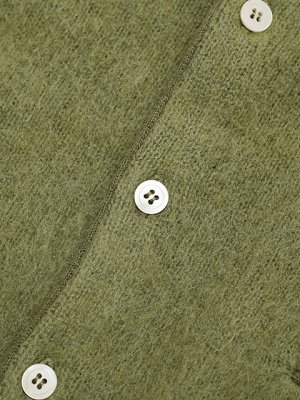画像6: 【 Pherrow's（フェローズ） 】　モヘアニットカーディガン　[ MOHAIR KNIT CARDIGAN ] [ OLIVE ] 