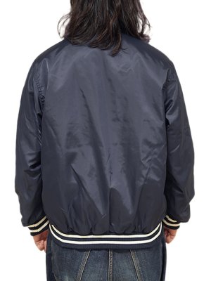画像2: 【 Pherrow's（フェローズ） 】　スタジアムジャケット [ NYLON STADIUM JACKET ] [ NAVY ]