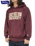【 Pherrow's（フェローズ） 】　 リバースウィーブパーカー [ REVERSE SWEAT HOODIE ] [ BURGUNDY ]