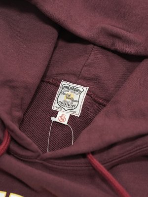 画像12: 【 Pherrow's（フェローズ） 】　 リバースウィーブパーカー [ REVERSE SWEAT HOODIE ] [ BURGUNDY ]