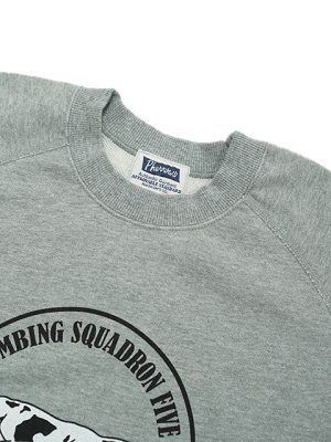 画像5: 【 Pherrow's（フェローズ） 】　ラグランスリーブプリントスウェット [ U.S.NAVY VB-5 ] [ H.GRAY ]