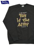 【 Pherrow's（フェローズ） 】　スウェットタイプ T-シャツ [ スウェッT ] [ This is the Army ] [ S.BLACK ] 【 メール便可 】