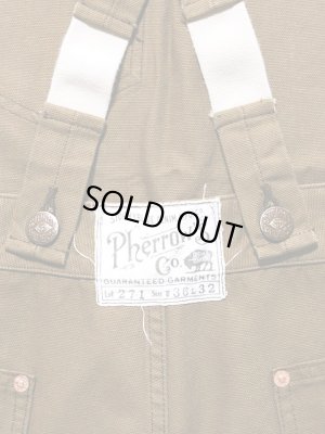 画像8: 【 Pherrow's（フェローズ） 】　2710A　ウォバッシュオーバーオール　[ Low Back Style Overall ]　[ Brown Canvas ]