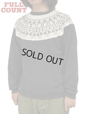 画像7: 【 FULLCOUNT（フルカウント） 】　トライバルパターンスウェット　[ Tribal Pattern Sweatshirts ] [ 雪柄スウェット ] [ ECRU ]