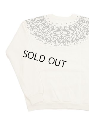 画像2: 【 FULLCOUNT（フルカウント） 】　トライバルパターンスウェット　[ Tribal Pattern Sweatshirts ] [ 雪柄スウェット ] [ ECRU ]