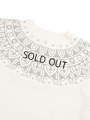 画像3: 【 FULLCOUNT（フルカウント） 】　トライバルパターンスウェット　[ Tribal Pattern Sweatshirts ] [ 雪柄スウェット ] [ ECRU ]