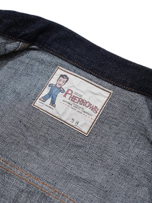 画像10: 【 Pherrow's（フェローズ） 】 13.5oz. DENIM JACKET [ Stronghold 1st Type ] [ One Wash ]